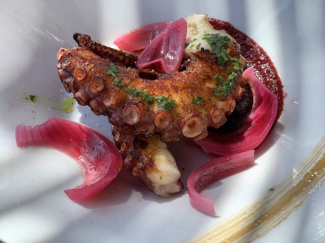 Poulpe grillé